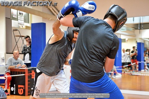 2019-05-29 Milano - pound4pound boxe gym 3942 Luca Liberace vs Daniele Vernocchi
